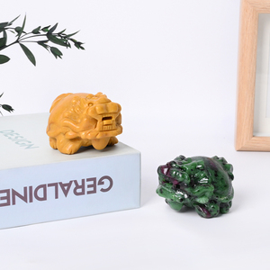 Figurines d'animaux en cristal de guérison en gros, sculptées avec plusieurs pierres précieuses, dragon et tortue, pour cadeaux - Product Image 6