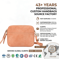 Tas Kamera Kulit PU dengan Tekstur Suede Peach, Tas Selempang Vintage Chic yang Dapat Disesuaikan, Tas Bahu Wanita untuk Sehari-hari, OEM Custom