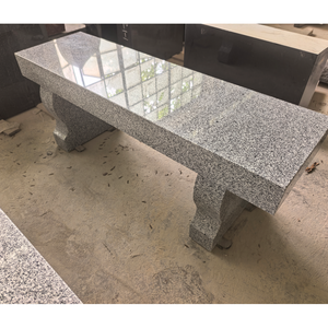 Banco de Estilo Americano Moderno G614 de Granito Gris, Asiento Personalizado para Jardín con 1 Año de Garantía - Product Image 4