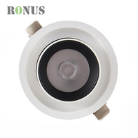 Plafonnier rotatif 12W Spot Light Hotel Gimbal 9W COB Downlight LED encastré réglable