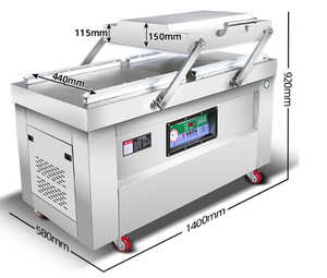 Machine de mise sous vide industrielle à double chambre, machine de mise sous vide commerciale pour aliments, viande, riz, emballage sous vide alimentaire - Product Image 2