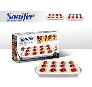 Sonifer SF-6103 ménage 1200W Offre Spéciale plaques ronde 12 trous facile électrique mini automatique pancake maker machine - Product Image 6