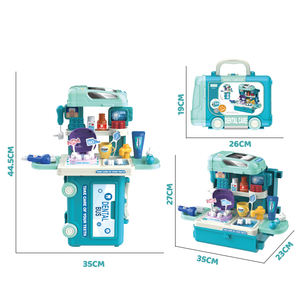 BGL 3 en 1 valise de Bus médical 34 pièces Kit de jouets dentaires docteur jouets semblant jouer <span class=keywords><strong>dentiste</strong></span> jeu de rôle ensemble pour tout-petit - Product Image 5