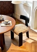 Chaises de salle à manger en bois massif de haute qualité DISHI, chaise de salon avec dossier solide, chaises confortables avec rembourrage en éponge, en vente