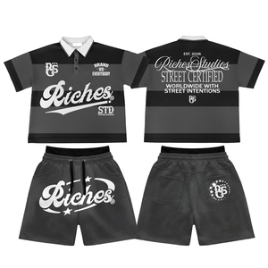 OEM ODM Supplier Premium <b>Men</b> Windbreaker <b>Jacket</b> and Shorts Set Lightweight Woven Fabric <b>Summer</b> Fashion Two Piece Outfit - Product Image 1
