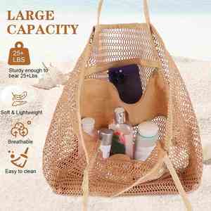 Summer Natural Rattan Woven Tote <b>Bags</b> Handmade Women Beach Straw <b>Bags</b> - Product Image 5