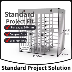 Torniquete de Altura Completa a Precio de Fábrica, Puerta Doble, Operación Bidireccional, Anti-Embutidos, para Control de Acceso Residencial - Product Image 1
