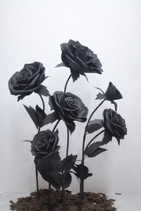 Rosa Roja Gigante de Lujo, Flor de Papel Hecha a Mano para Decoración Romántica de Ceremonias de Boda - Product Image 2