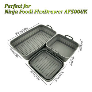 Moldes de silicona antiadherentes para freidora de aire, accesorios, molde jumbo para muffins, molde para huevos, bandeja de silicona para cupcakes, moldes para hornear pasteles - Product Image 3