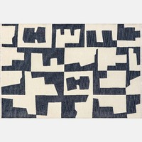 Tapis et carpettes noirs et bleus pour salon, grand tapis persan vintage personnalisé, imprimé, moelleux, lavable, tapis de chambre à coucher