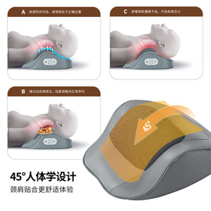 AUX Neck <b>Massager</b> Rechargeable Hot Kneading Massage <b>Pillow</b> For Neck Shoulder Back Full Body Relief - Product Image 2