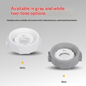 <span class=keywords><strong>Support</strong></span> de <span class=keywords><strong>plafond</strong></span> rond en PP pour <span class=keywords><strong>lampe</strong></span> LED GX53/BH53, base grise, résistant aux hautes températures, pour salon et chambre à coucher - Product Image 4