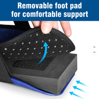 Attelle de nuit orthopédique en polyester et coton pour cheville et pied, avec boucle réglable, pour fracture et entorse, unisexe