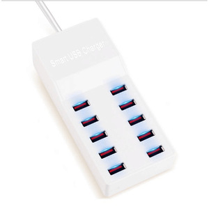 Smart USB Charger <b>10</b> Port 5V 2.4A Fast Charging For <b>Tablet</b> Travel Use - Product Image 5