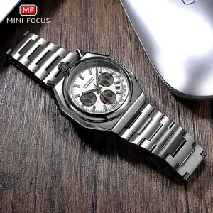 <span class=keywords><strong>MINI</strong></span> <span class=keywords><strong>FOCUS</strong></span> MF0601G 0601G <span class=keywords><strong>Reloj</strong></span> cronógrafo de cuarzo para hombre <span class=keywords><strong>Reloj</strong></span> de pulsera luminoso resistente al agua con calendario - Product Image 3