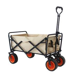 Chariot de festival pliable <span class=keywords><strong>avec</strong></span> roues et poignée télescopique pour le jardinage et le camping - Product Image 2