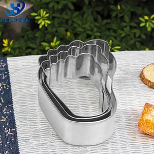 Ensemble de moules à biscuits en forme d'empreinte de bébé en acier inoxydable écologique 3 pièces en gros pour outils de cuisson et de pâtisserie - Product Image 5