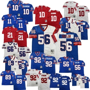 Camiseta Retro de Nueva <span class=keywords><strong>York</strong></span> # 56 <span class=keywords><strong>Taylor</strong></span> # 10 Manning # 92Strahan # 11 Simms # Camiseta Retro de Fútbol Americano Gifford 16 - Product Image 1