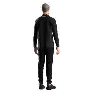 Camiseta de rendimiento sublimada de fábrica para hombre, polo de manga larga con cremallera, camisa asimétrica blanca para mujer con cuello alto - Product Image 6