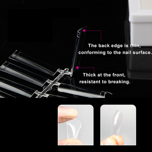 Long Square Soft Gel Nail Extension Tips Artificial Fingernails for Salon Manicure Beauty - Product Image 3