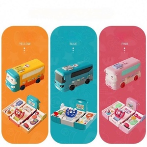 Niños simulado conducción autobús escolar <span class=keywords><strong>volante</strong></span> conducción modelo coche Juguetes - Product Image 2