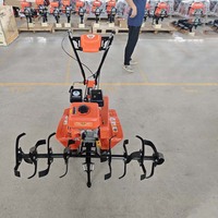 Motoculteur EP900C(170F) 7HP à essence, entraînement par chaîne, rouge, haute productivité et haute sécurité