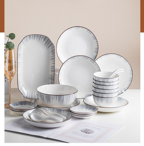 Ý Bộ Đồ Ăn Nhà Hàng Món Ăn Bán Buôn Bộ Đồ Ăn Phù Hợp Với Sáng Tạo Gạo Bát Canh Bát Đĩa Đầy Đủ Thiết Lập Món Ăn - Product Image 6