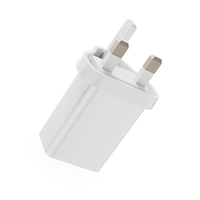 Adaptateur secteur USB 5V 1A/2A avec protection OTP/OVP pour montre connectée et écouteurs, prise UK 3 broches, certifié UKCA