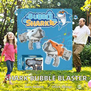 Pistolet à bulles automatique d'extérieur Concord Shark Toys, 13 trous, en plastique ABS, pour enfants de 5 à 7 ans - Product Image 2