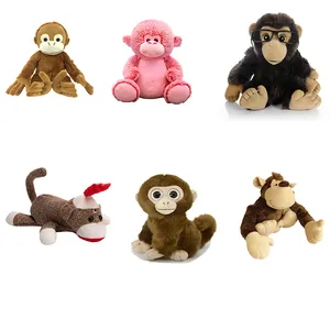 EN71 personalizado y ASTM calidad estándar para niños, juguete suave de peluche, mono de peluche