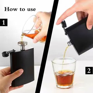 6oz-20oz portátil al aire libre de acero inoxidable licor whisky Alcohol mate negro Petaca para Alemania Dalmore Edrington Van <span class=keywords><strong>Gogh</strong></span> - Product Image 4