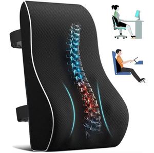 Amazon Cross-border Memory Cotton Car Waist Rest Ergonomic <b>Back</b> <b>Cushion</b> for Office Chair Car Wheelchair - Product Image 1