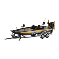 Nouveau bateau de pêche léger et stable en aluminium, type skiff, haute vitesse, 3 places, pour rivière et océan, à vendre