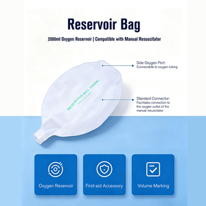 Botiquines de Primeros Auxilios, Bolsa de Respiración de Oxígeno Portátil, Equipo de Rescate de Emergencia para Hospitales, Resucitador Manual de PVC, Bolsa Ambu - Product Image 6