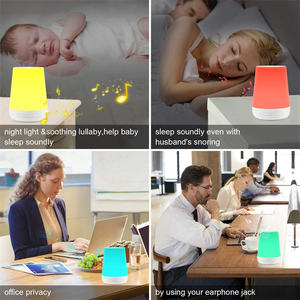Mesin kebisingan putih, mesin suara tidur bayi lampu malam warna-warni 28 suara menenangkan dengan Jack Headphone 3.5mm - Product Image 6