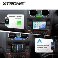 XTRONS Stereo Mobil Android 7 Inci untuk Mercedes-Benz ML GL W164 X164 AKM DSP DTS Sound Wireless CarPlay Android Auto Layar QLED