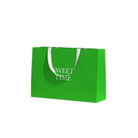 Großhandel Umweltfreundliche Kunstpapier-Mattbeutel mit Vorbedrucktem Sweet Time Logo, Kordelzug-Griff für Kuchen, Kekse, Snacks und Gebäck-Verpackung