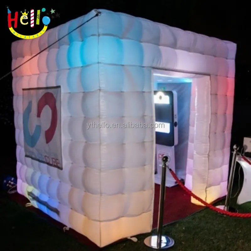 Nuevo diseño, cabina de fotos inflable personalizada, fondo inflable para cabina de fotos 360