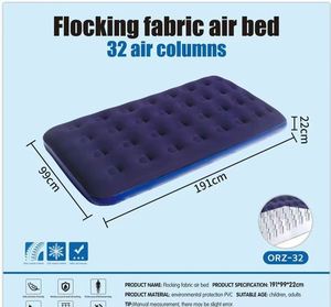 Colchón Inflable Portátil Moderno con Superficie Aterciopelada y Diseño Plegable para Acampar y Uso Doméstico, Cama de Alta Calidad para Descansar - Product Image 2