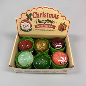 Juguete antiestrés ecológico de Navidad, juguete blandito para apretar, juguete sensorial suave al tacto, juguete antiestrés multicolor para niños - Product Image 1