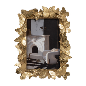 Modern Rectangular Resin Photo Frame 4x6 In Decorative Ornate <b>Border</b> For Wall Or Tabletop <b>Display</b> - Product Image 1