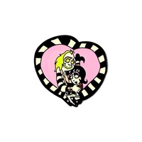 Broches en métal émaillé en gros, minimalistes, style anime, personnages de dessins animés simples, en nickel noir pour vêtements