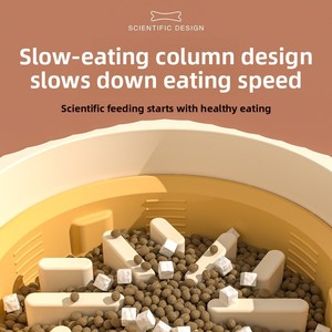 Nuevo Producto Transfronterizo: Comedero Lento Antiderrames y Antideslizante Dos en Uno de Plástico de Grado Alimenticio para Perros - Product Image 3