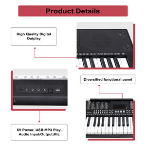BD MUSIC BD-683 61鍵LED電子デジタルピアノキーボード楽器ポータブル電子オルガン - Product Image 2