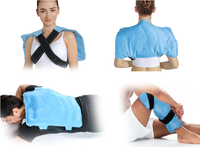 Attelle de genou ajustable réutilisable pour thérapie musculaire par compresse chaude ou froide, récupération post-entraînement, soulagement des gonflements