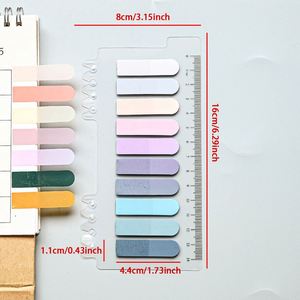 แผ่นกั้นเอกสารแบบมีกาวในตัว 200 แผ่น สีสันสดใส หลายสี สำหรับทำเครื่องหมายเอกสารในสำนักงาน/มหาวิทยาลัย - Product Image 6
