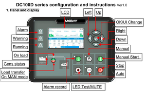 Parallel <strong>Generator</strong> Genset <strong>Controller</strong> Load Sharing Synchronising <strong>Control</strong> Module DC100D Replace DSE8610 HGM9510 - Product Image 6