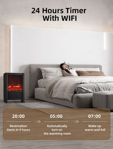 Inserto di alta qualità/camino elettrico indipendente riscaldatore di piccole dimensioni uso di Hotel per uso domestico ad alta efficienza energetica A ++ regolabile - Product Image 4