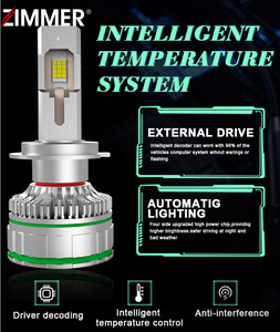 Nhà máy zimmer E300 30000lm 300W tự động dẫn đèn pha siêu sáng H1 H4 H7 H11 - Product Image 3