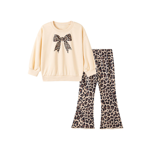 हाई बुटीक ने बच्चों की लड़कियों के कपड़ों को लंबी आस्तीन वाली स्वेटशर्ट पहने हुए कार्टून बॉलिंग पैटर्न शरद ऋतु पोशाक - Product Image 1